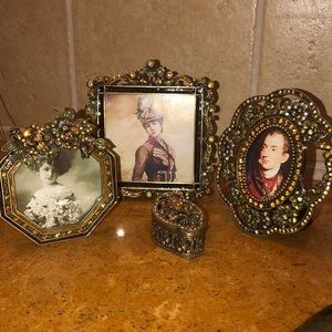 set of 4 jeweled antique